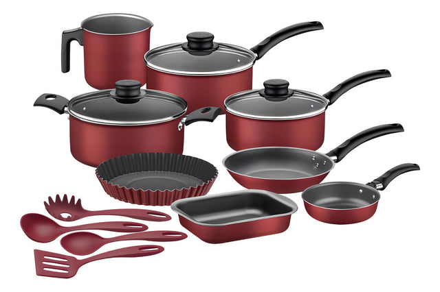 Jogo De Panelas Tramontina Antiderente 12 Pçs C/ Utensílios