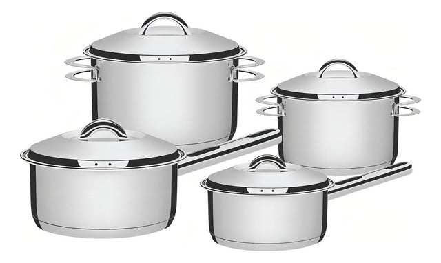 Jogo De Panelas 4pçs Solar Aço Inox Tramontina