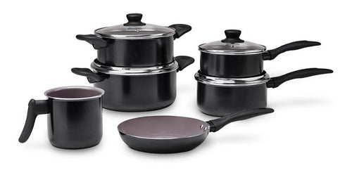 Jogo De Panelas 6 Peças Ceramic Life Tulip - Brinox