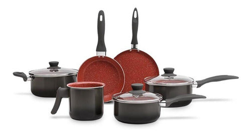 Jogo De 6 Panelas Cerâmicas Antiaderente Life Easy Brinox